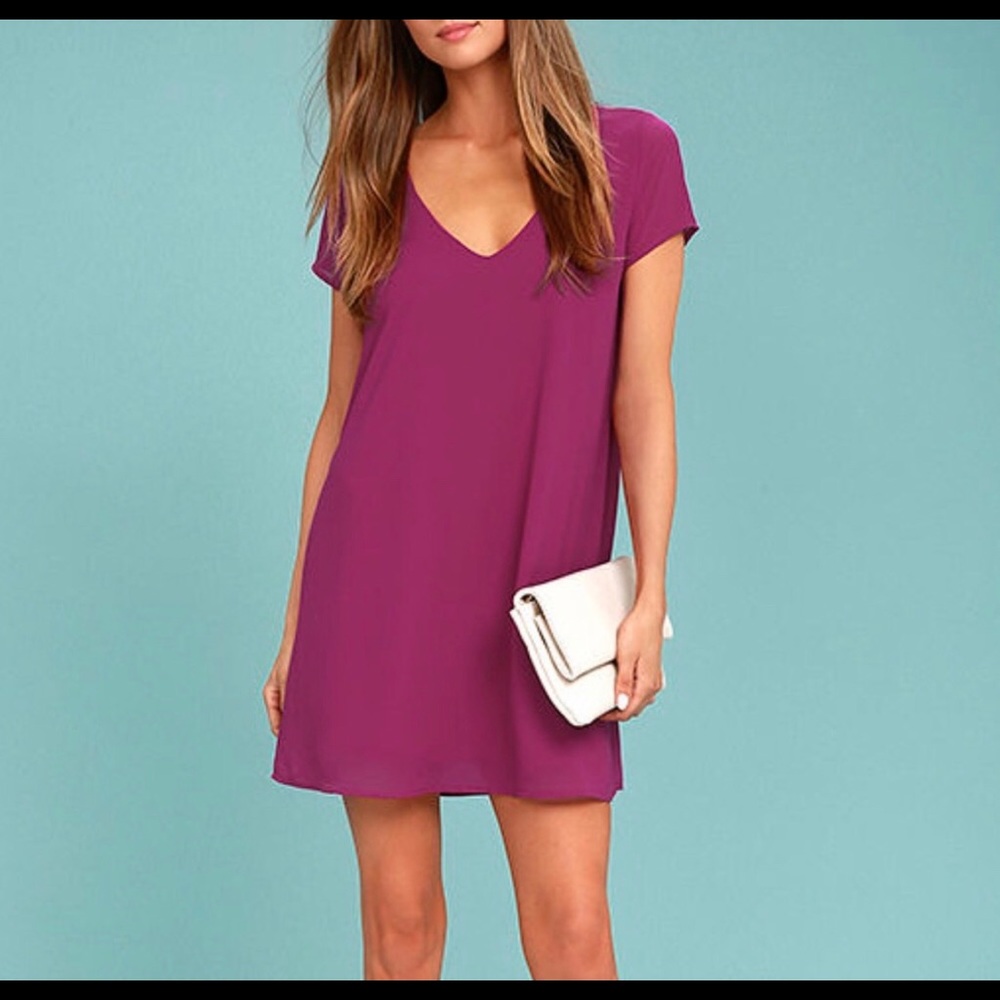 Lulus pink shift dress never worn